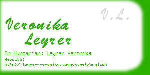 veronika leyrer business card